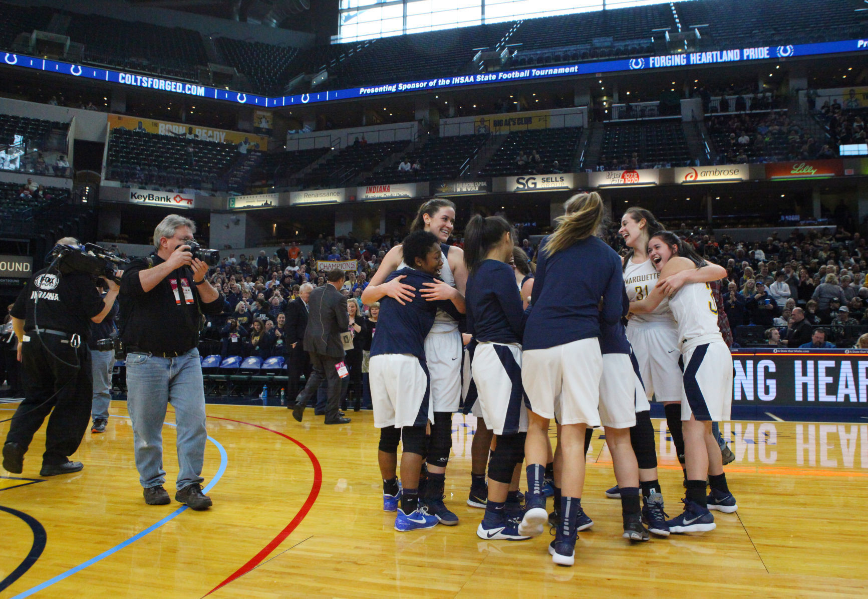 Gallery: Girls Basketball State Finals: Marquette Catholic vs. Vincennes Rivet